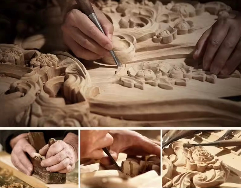 3 Seater Sofa Gold White Painted Birch French Baroque Design Solid Wood Sofas Living Room Furniture