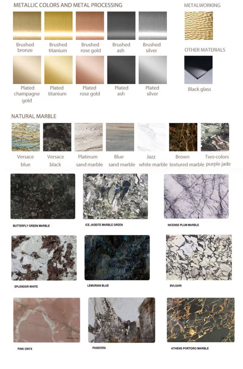 Modern Dresser Italian Bedroom Furniture 3 - 9 Drawer Solid Wooden Marble Luxury Design Cabinet