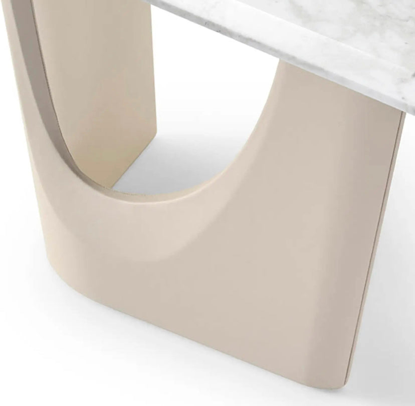 Modern Luxury Square Marble Dining Table - 6-Seater Minimalist Italian Design