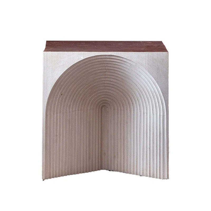 Japanese Minimalist Solid Fir Tea Table - Adjustable Modern Accent End Table