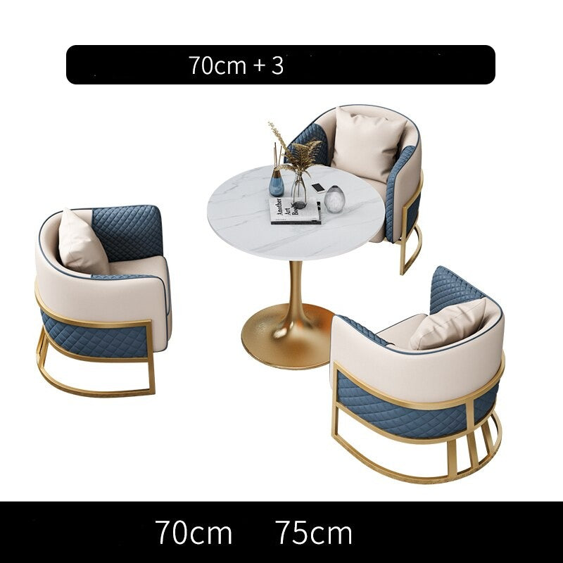 Sofa Sets Nordic Living Room Hotel Lobby Leisure Table Sets