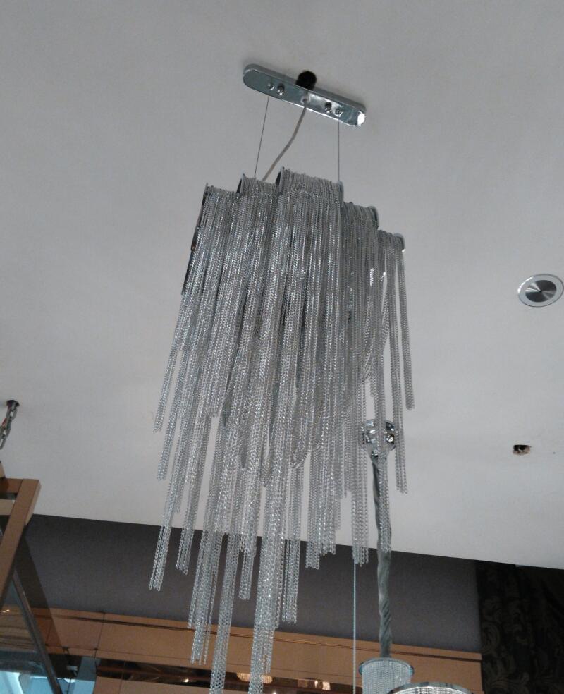 Chandelier LED Aluminum Fixtures Light Gold/Silver Living Room Decorative Light Chandeliers