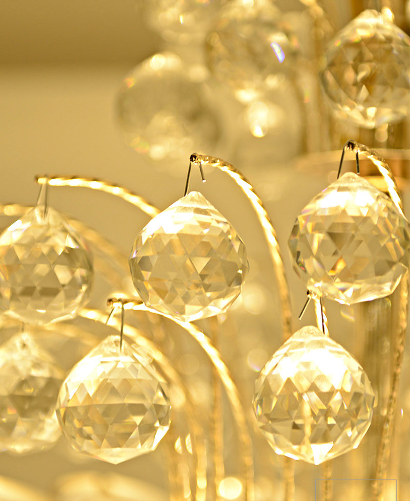 Chandelier Gold Imperial Crystal Hanging Pendant Lamp European Lighting Chandeliers