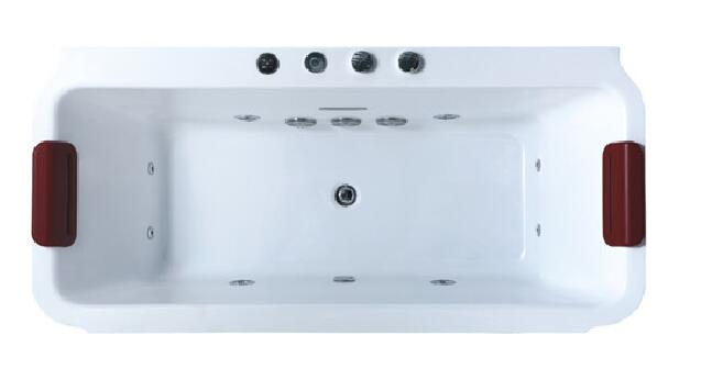 Bathtub Bathroom European Freestanding Rectangular Massage Whirlpools Waterffall Badewanne