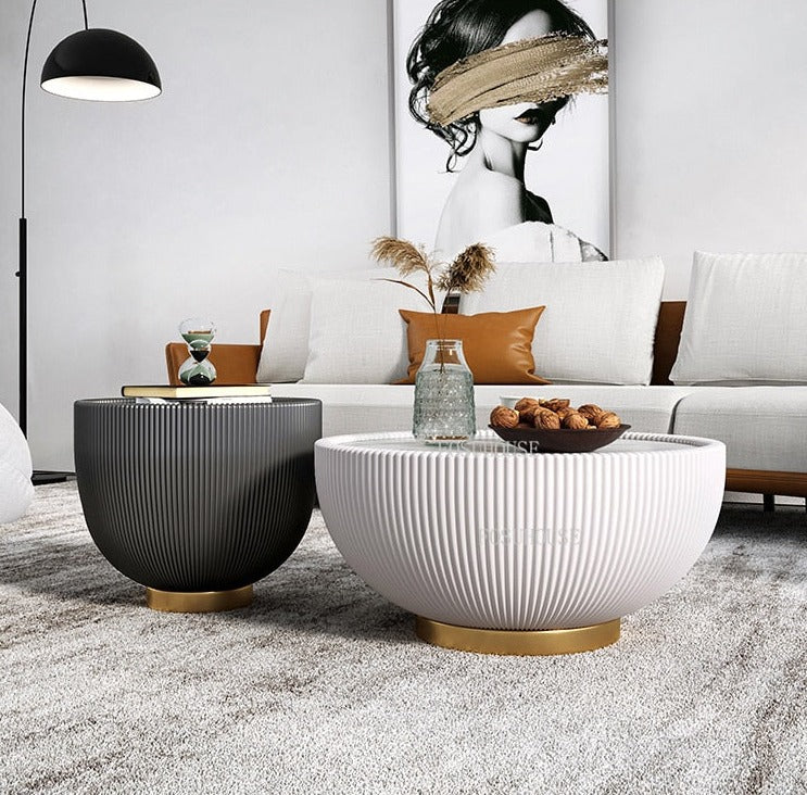 Coffee Tables Home Round Creative Designer Couchtisch Set Side Tables Set