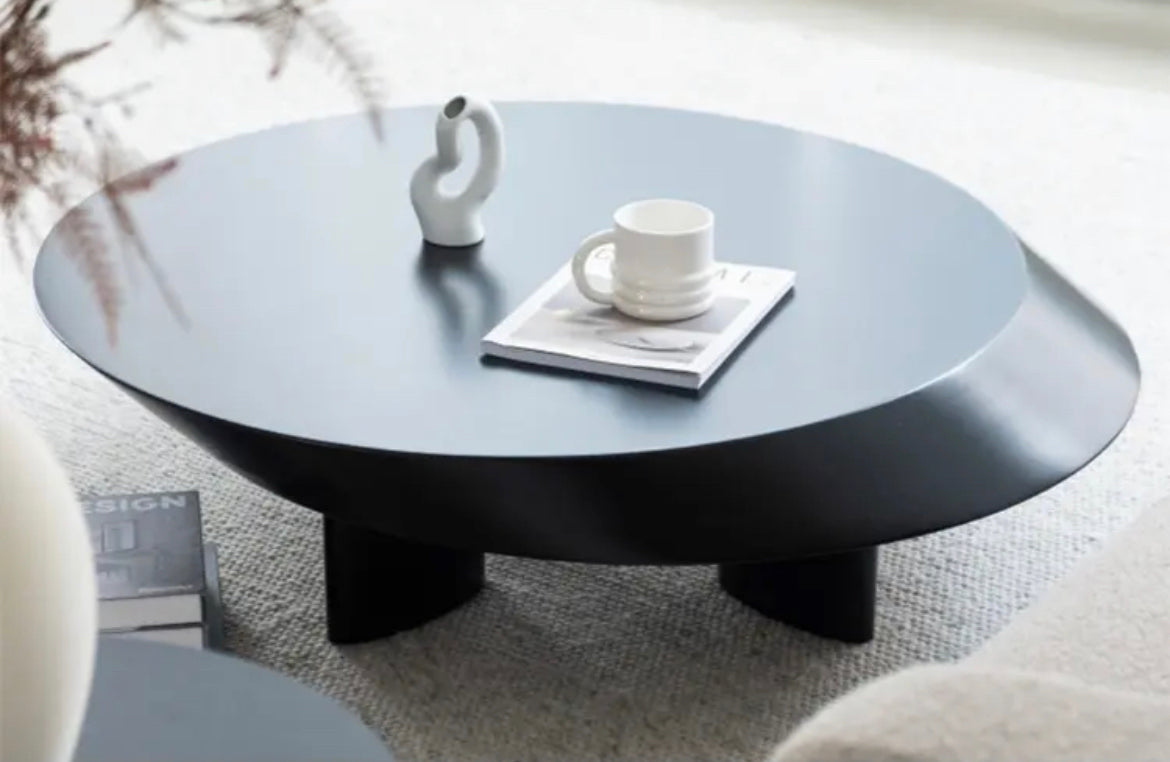 MAX Scandinavian Oval Wooden Coffee Table, Minimalist Nordic Design