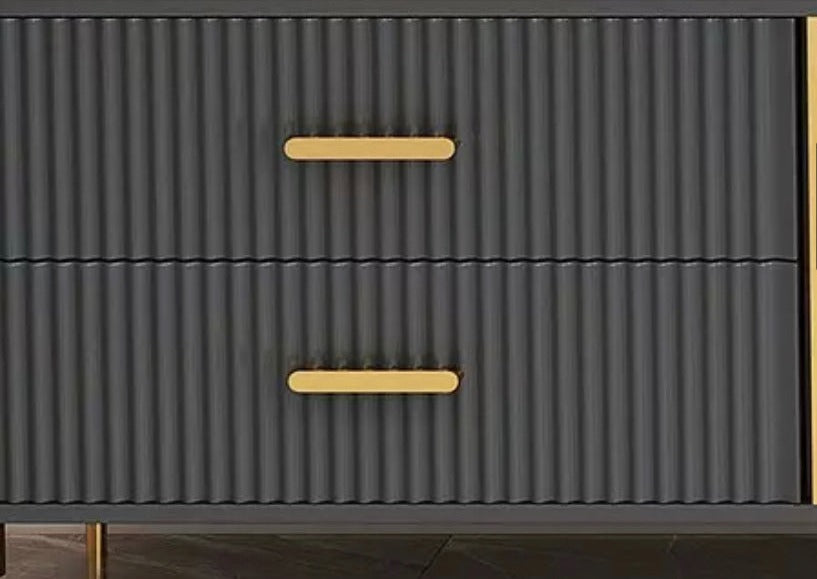 TV Lowboard Modern Rock Panel TV Cabinet Italian Luxury Fernsehtisch Home Furniture Set