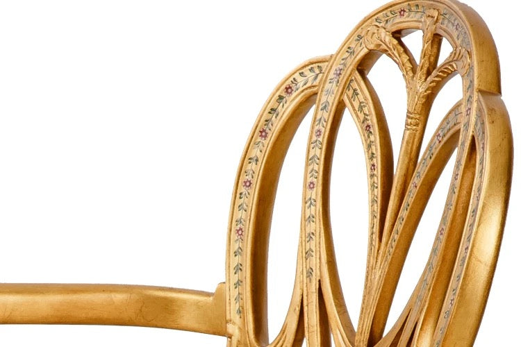 Dinning Chair Hollow Out Back Comfortable Brass Baroque Design Dining Room Chairs