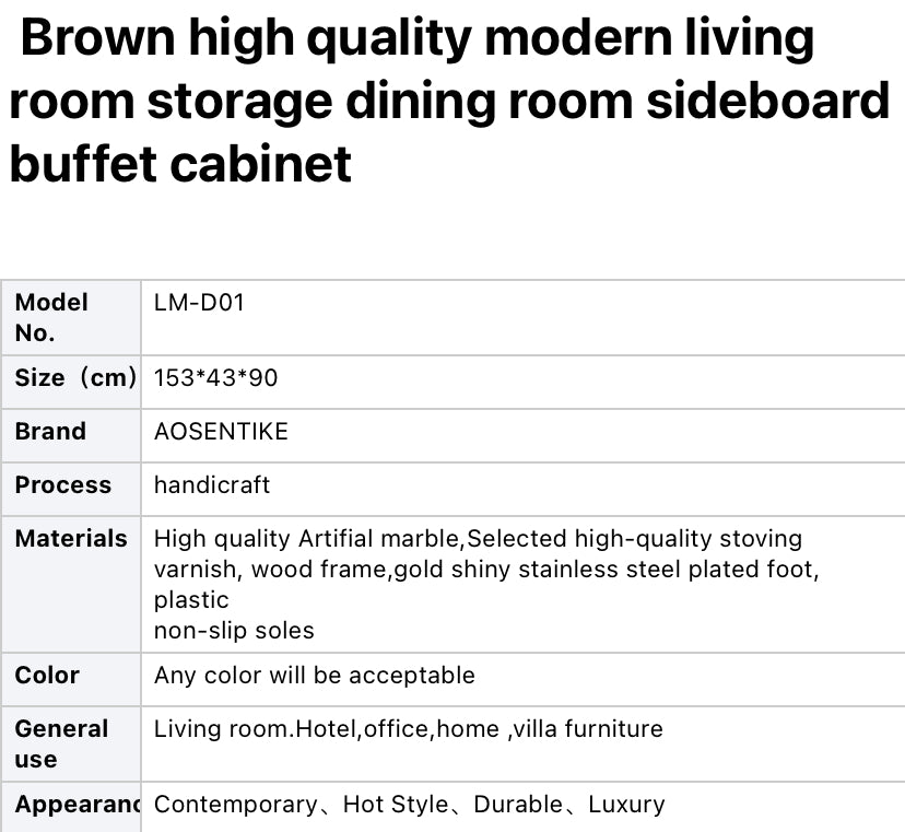 Luxury Cabinets High Quality Modern Storage Anrichten Dining Room Buffet Sideboard