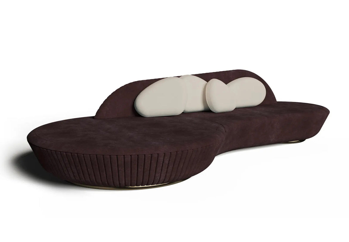 Italian Couch Living Room Furniture Modern Design 10 Seater Sofa With Golden Leg Home Hotel Furnitures