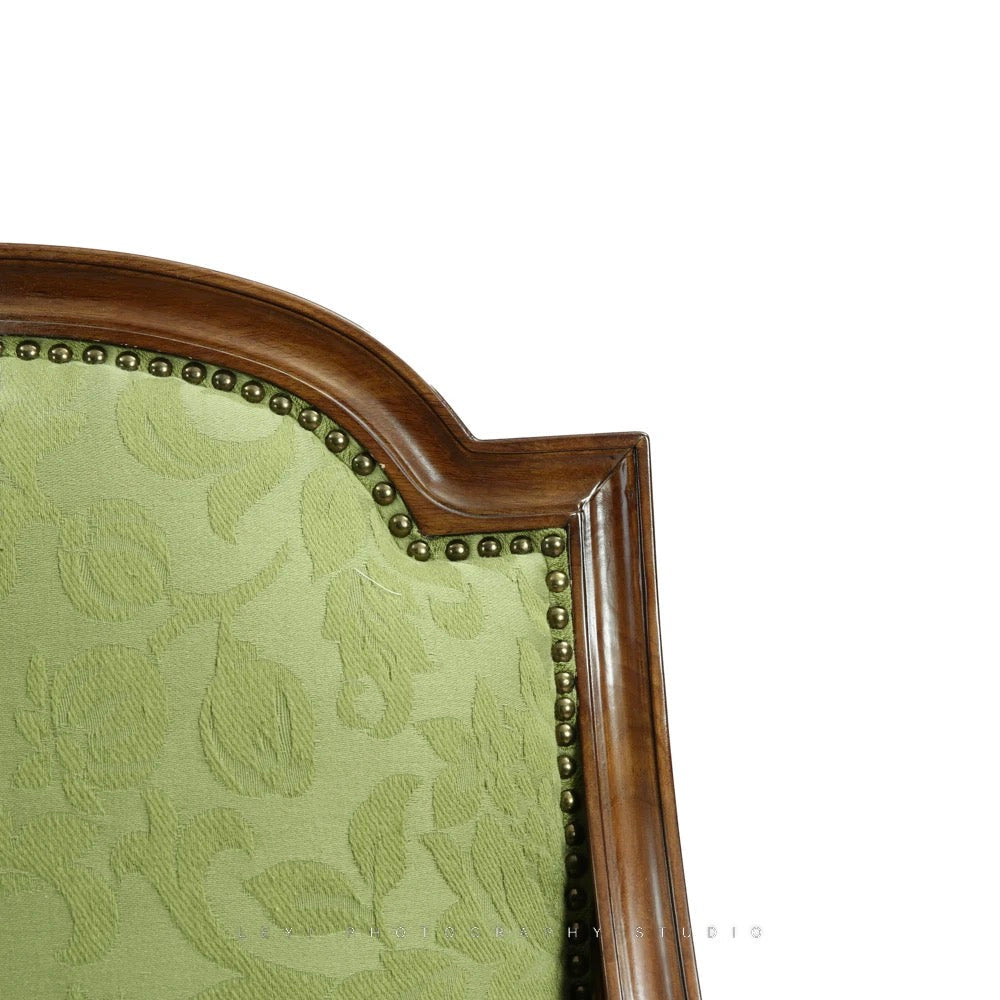 Vintage Jacquard Armchair, French Style Luxury One-Seater Sofa Chair