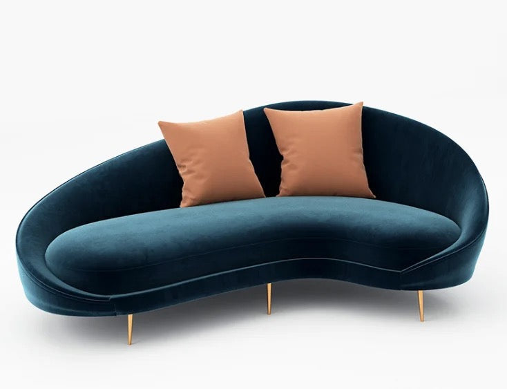 Luxury Velvet 3+2+1 Sofa Set - Green, Blue, Pink, Modern Furniture