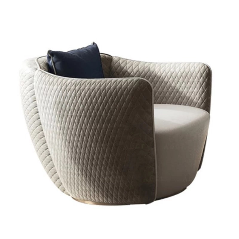 Living Room, Office Italian Leather Leisure Chair, Exclusive Modern Armchair