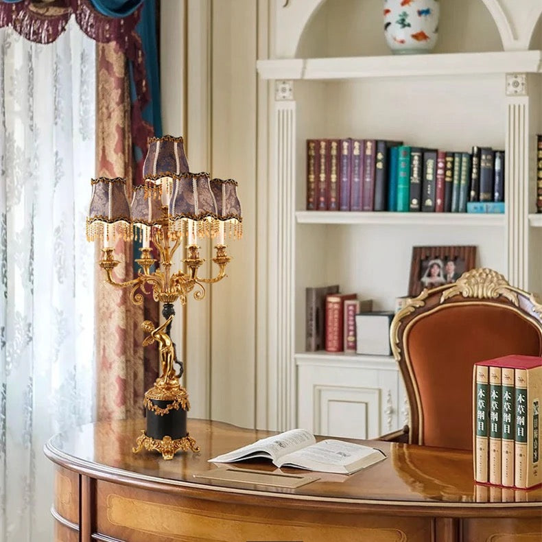 Table Lamp Italian Design Marble Copper Child LED Table Lamps