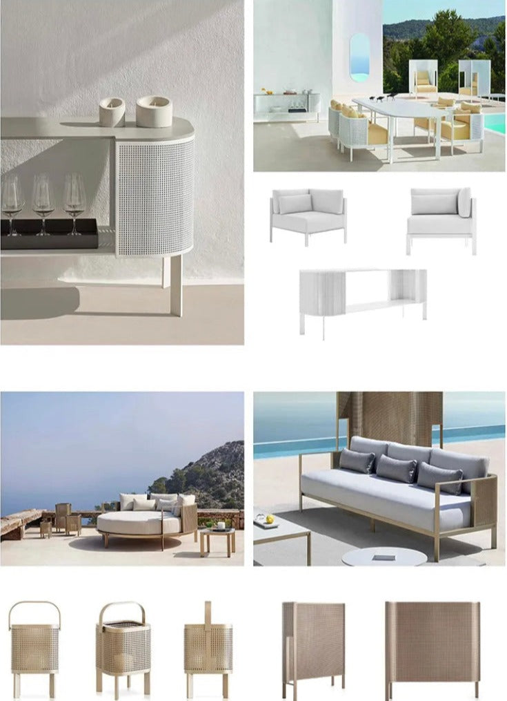 Outdoor Furniture Designer New Villa Hotel Garden Luxury Furniture Sets