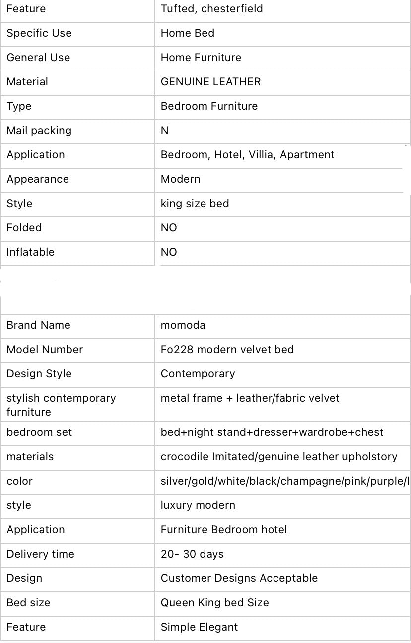 King Size Beds Modern Chesterfield Upholstery Leather Highhead Board Bed Soft Victorian Bedroom Furniture Betten