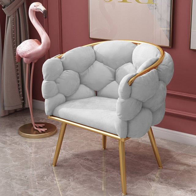 Modern Velvet Wingback Chair - Nordic, Customizable