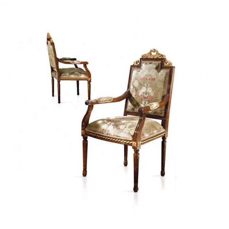 Dining Room Furniture Set English Baroque Design Luxury Solid Wood Dining Room Set