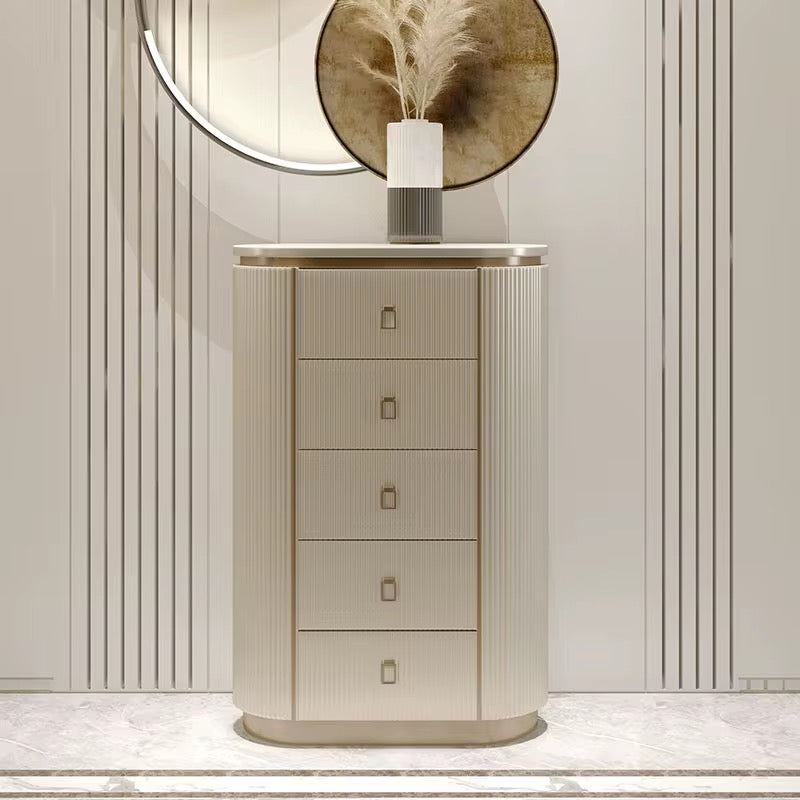 Solid Wood Chest of Drawers Italian Modern Custom Luxury Design Chest Bedroom Furniture Cabinet Set