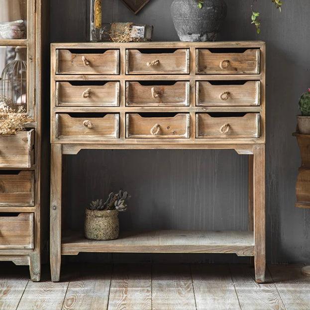 Retro Design Living Room Cabinet Bedroom Chest of Drawers Multifunction Wooden Kitchen Accent Cabinet