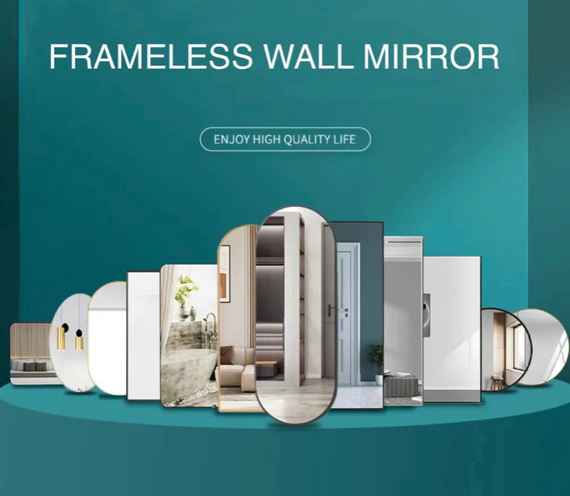 Home Furniture Full-length With Racks Large Dressing Mirror Full Body Bedroom Oval Wall Mirror