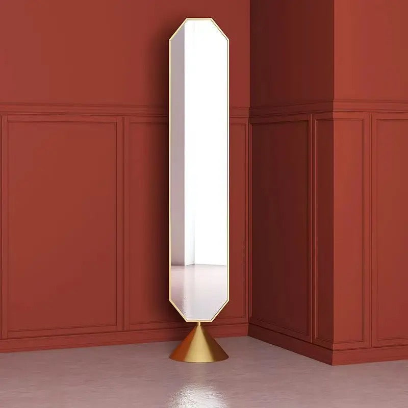 Modern Design Rotatable Mirror Customized Shaped Standing Full Length Body Bathroom Wall Mirror