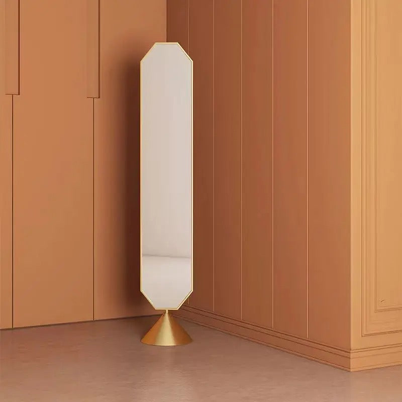 Modern Design Rotatable Mirror Customized Shaped Standing Full Length Body Bathroom Wall Mirror