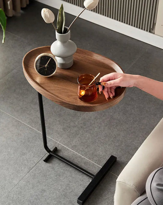 Drop-Shaped Coffee,Tea Table Simple C Shape Home Furniture Living Room Accent Side Table