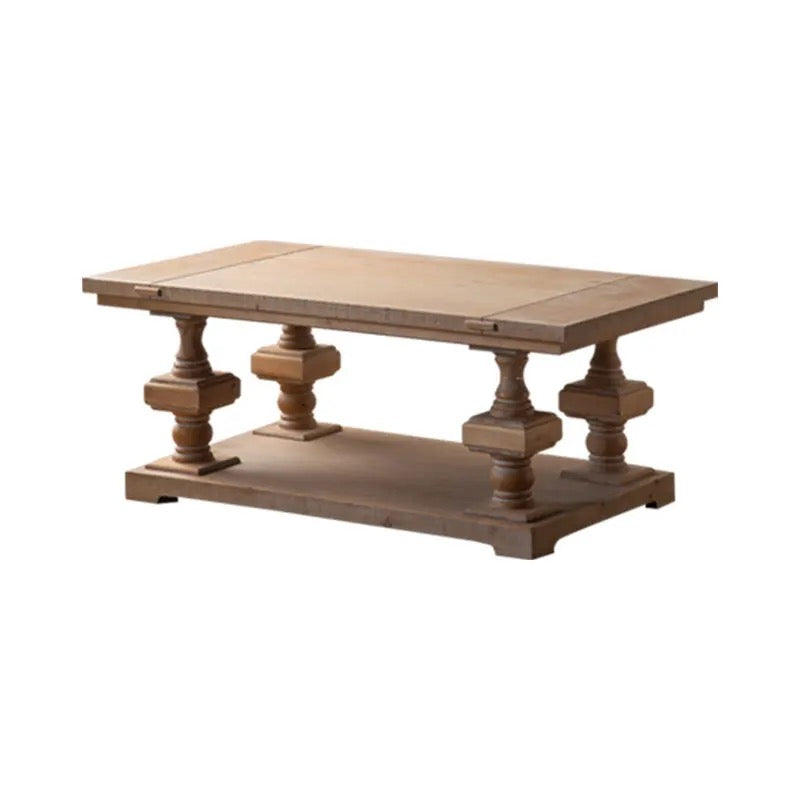 European Wood Coffee,Tea Table Rustic Style Living Room Home Accent Table