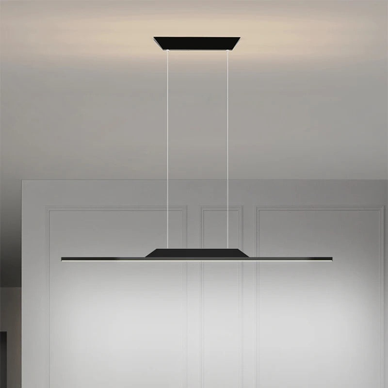 Modern Minimalist Arc LED Chandelier Home Dining Room, Kitcken Suitable Strip Pendant Light