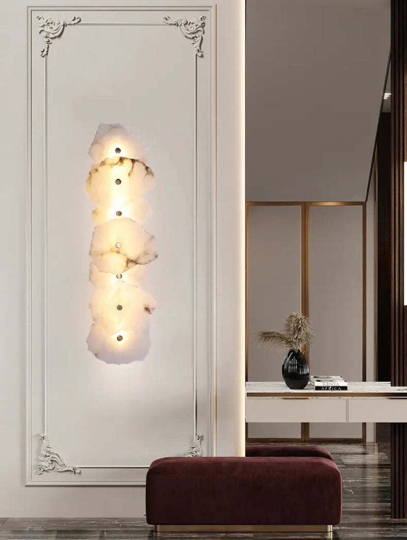 Modern High Grade Creative Sconces Gold Marble Living Room Bedroom Wall Lights