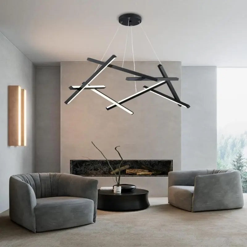 Modern Design Dining Room Staircase Decoration Chandelier Art Chaos Piano Keys Genesis Pendant Light