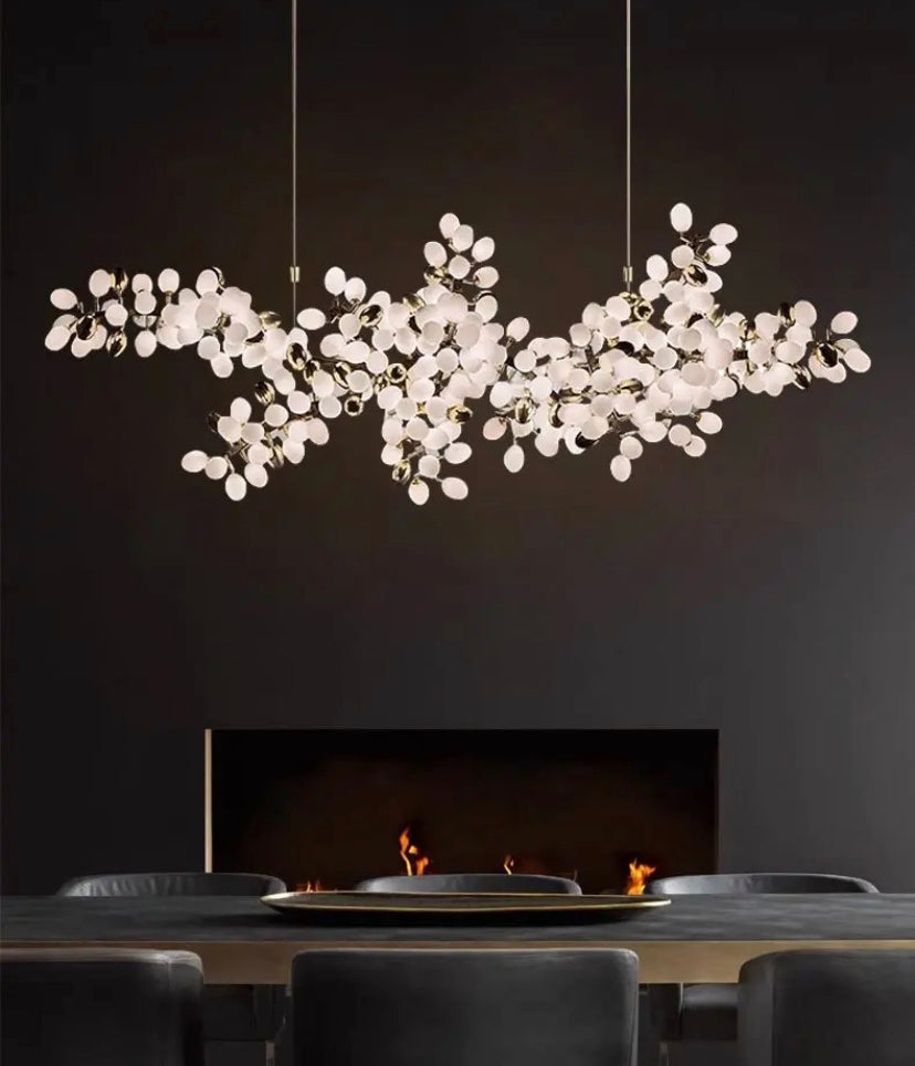 Modern Big Chandelier Home Indoor Home, Villa, Hotel, Banquet Hall, Lobby, Living Room Grape Shape Hanging Decorative Glass Crystal Pendant Light