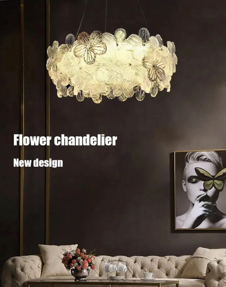 Modern Chandelier Indoor Decorative Lighting Living Room, Dining Table Crystal Pendant Light