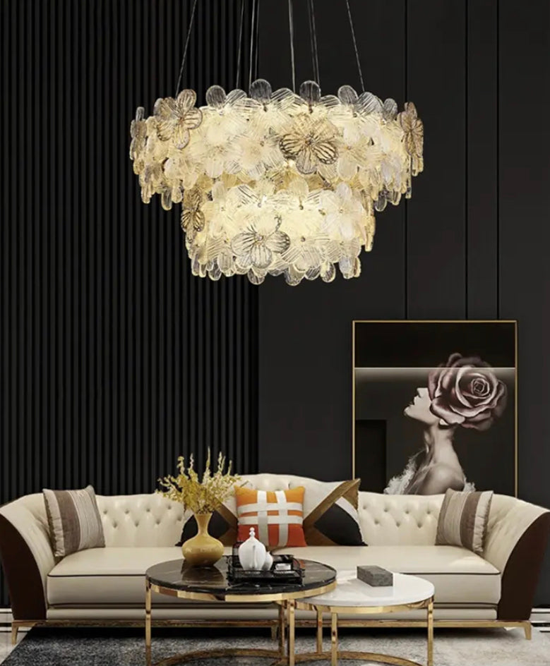 Modern Chandelier Indoor Decorative Lighting Living Room, Dining Table Crystal Pendant Light