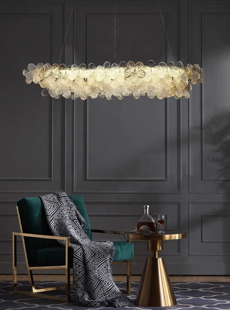 Modern Chandelier Indoor Decorative Lighting Living Room, Dining Table Crystal Pendant Light