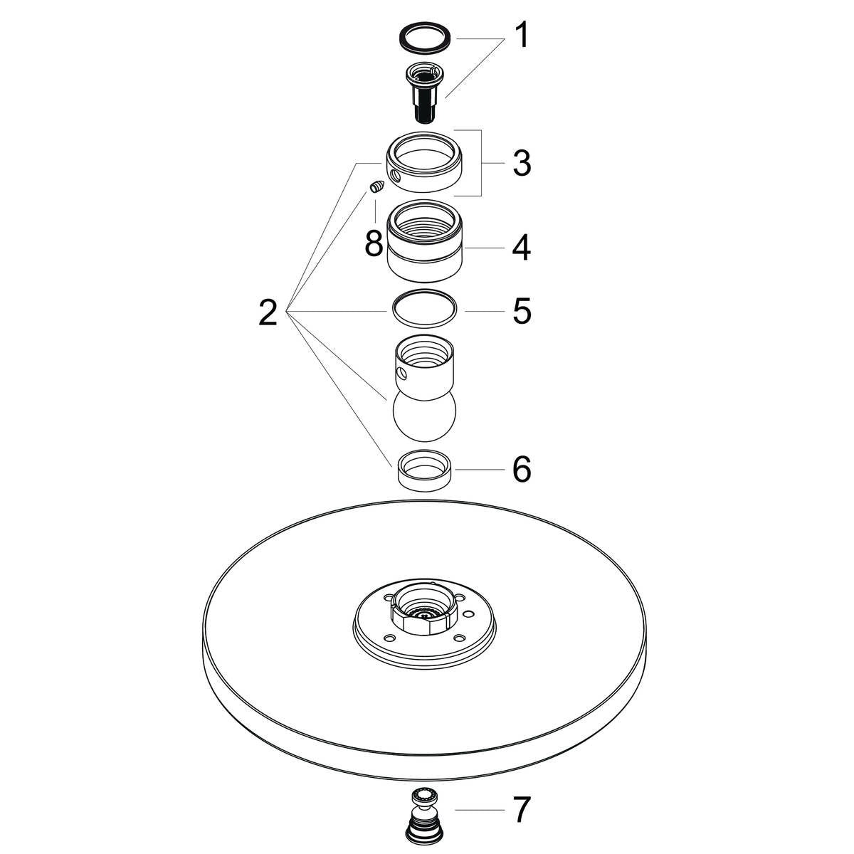 Shower Head Filter Duschsystem Axor Starck Tellerkopfbrause 240 1jet Shower System