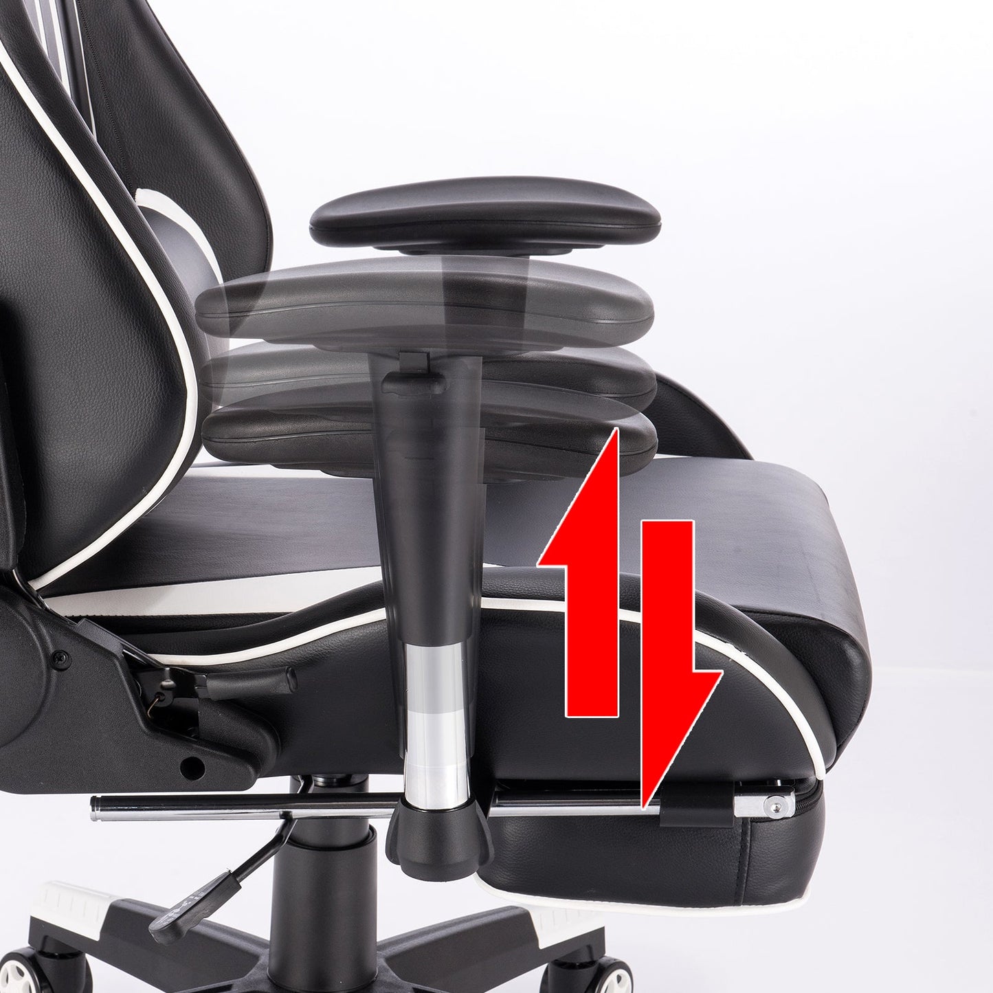 Gaming Chair Footrest Racing Swivel Desk Office Chair Headrest Ergonomic Computer Leather Chairs