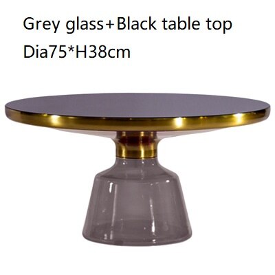 Classic Design Round Glass Couchtisch Side Table Luxury Coffee Glass Tables