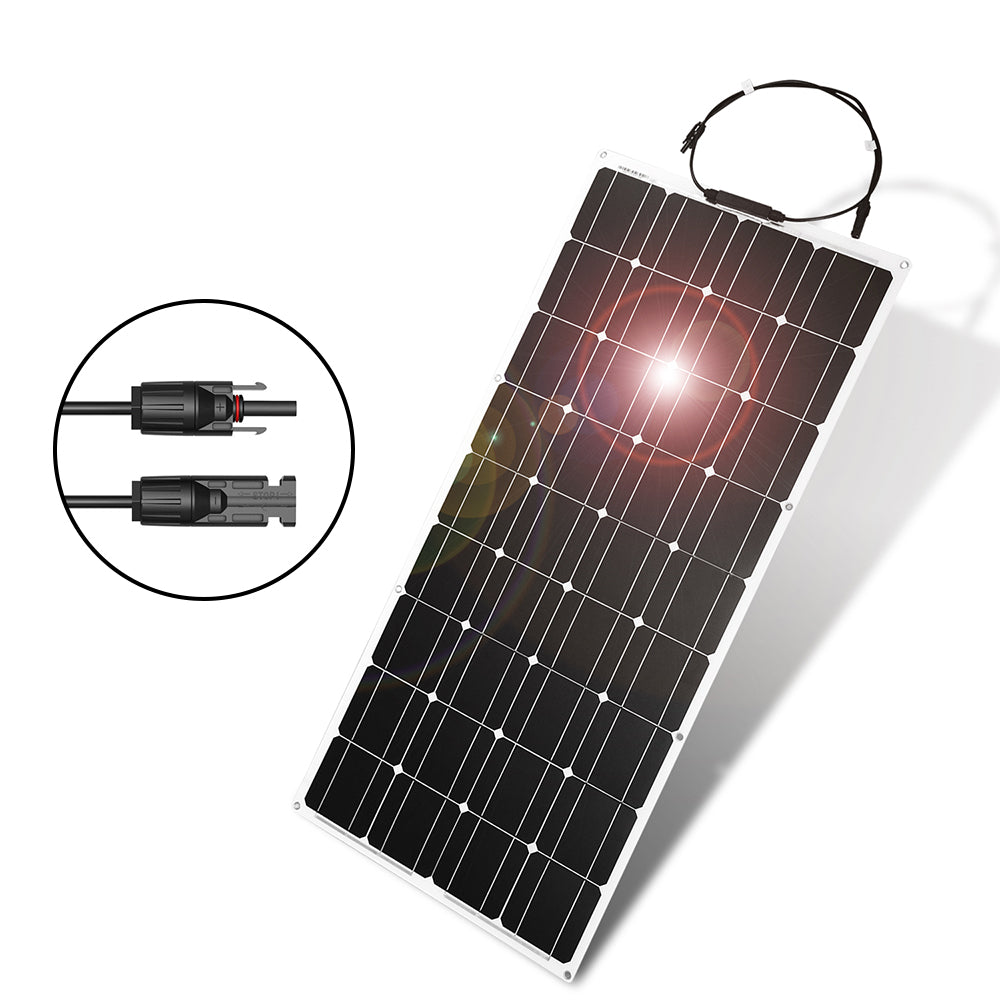 Dokio 18V 10pc 100W Flexible Solar panel Monocrystalline Solar Panel For Car/Home Waterproof Charge 12V 1000W Solar Panel