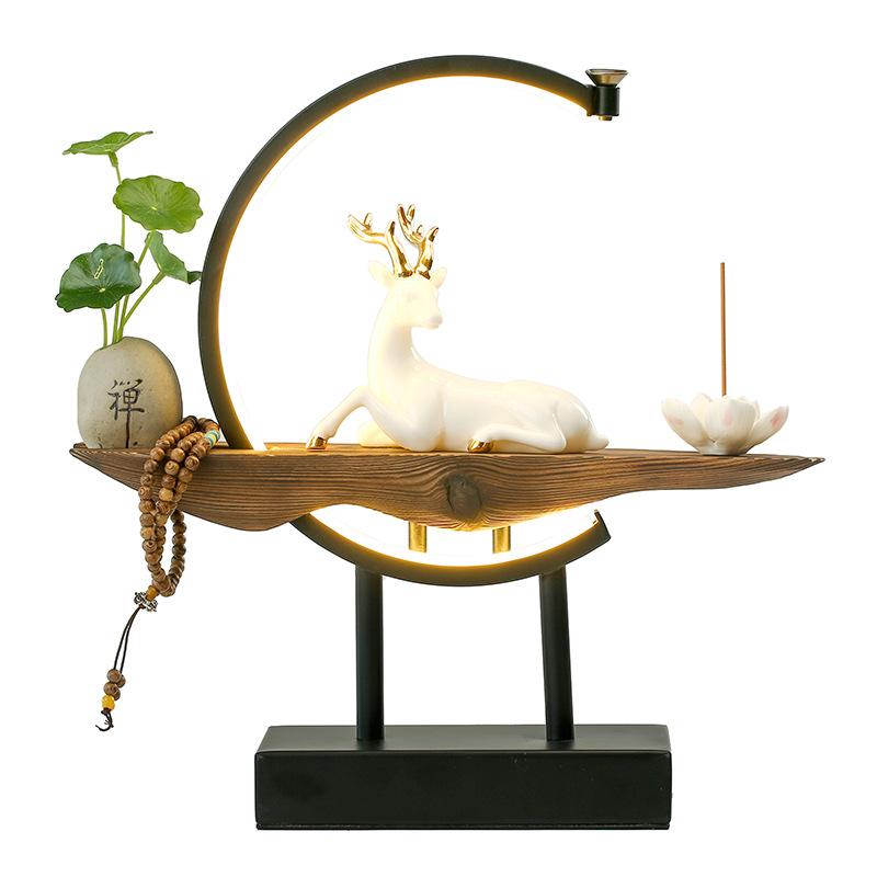 Incense Burner Smoke Waterfall Censer Circle Decorative Art