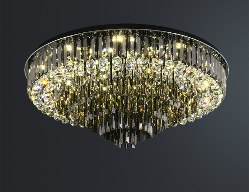 Chandelier Crystal Exalted Lighting Round Light Living Room Bedroom Indoor Home Hanging Chandelier