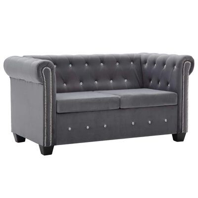 Sofa 2-seater 3-seater L-Shaped Chesterfield Velvet Wing Chair Sofas