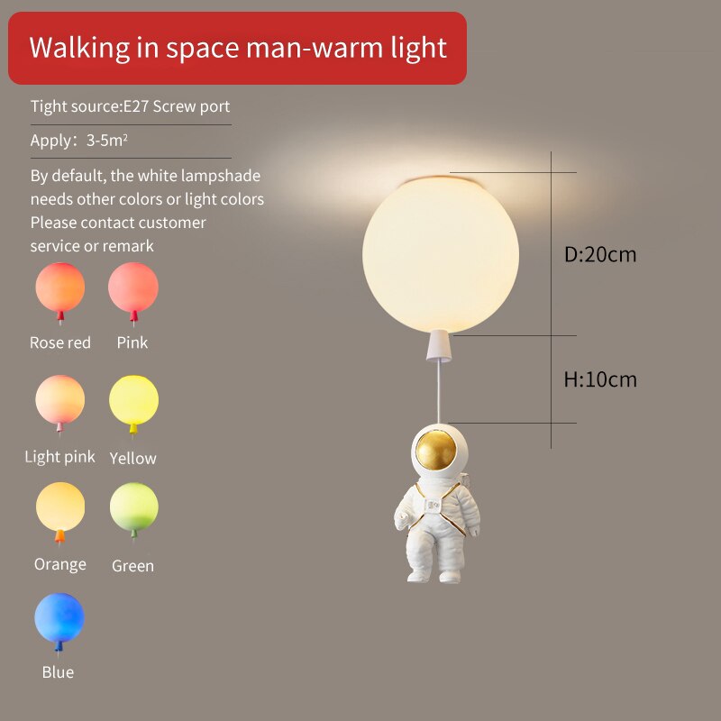 Children's Room Lighting Kids Room Ceiling Lamp Cartoon Space Lights