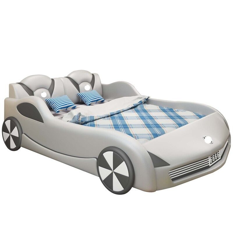 Kids Bed  Car Type Multifunctional Leather Bed