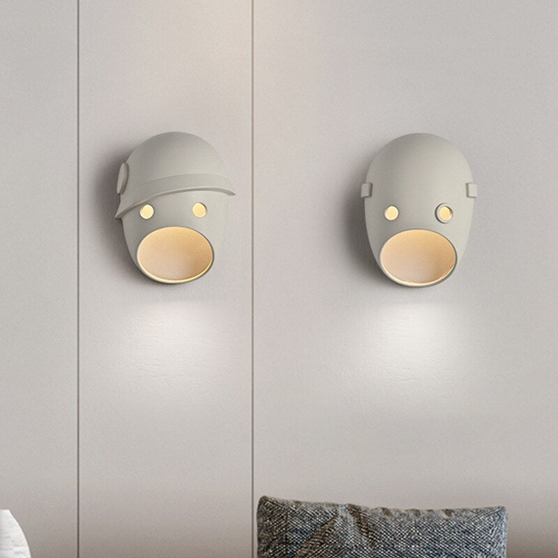 Wall Lamps Nordic Designer Mask Beside Led Wall Lights