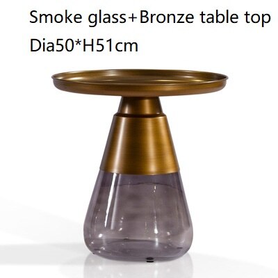 Classic Design Round Glass Couchtisch Side Table Luxury Coffee Glass Tables