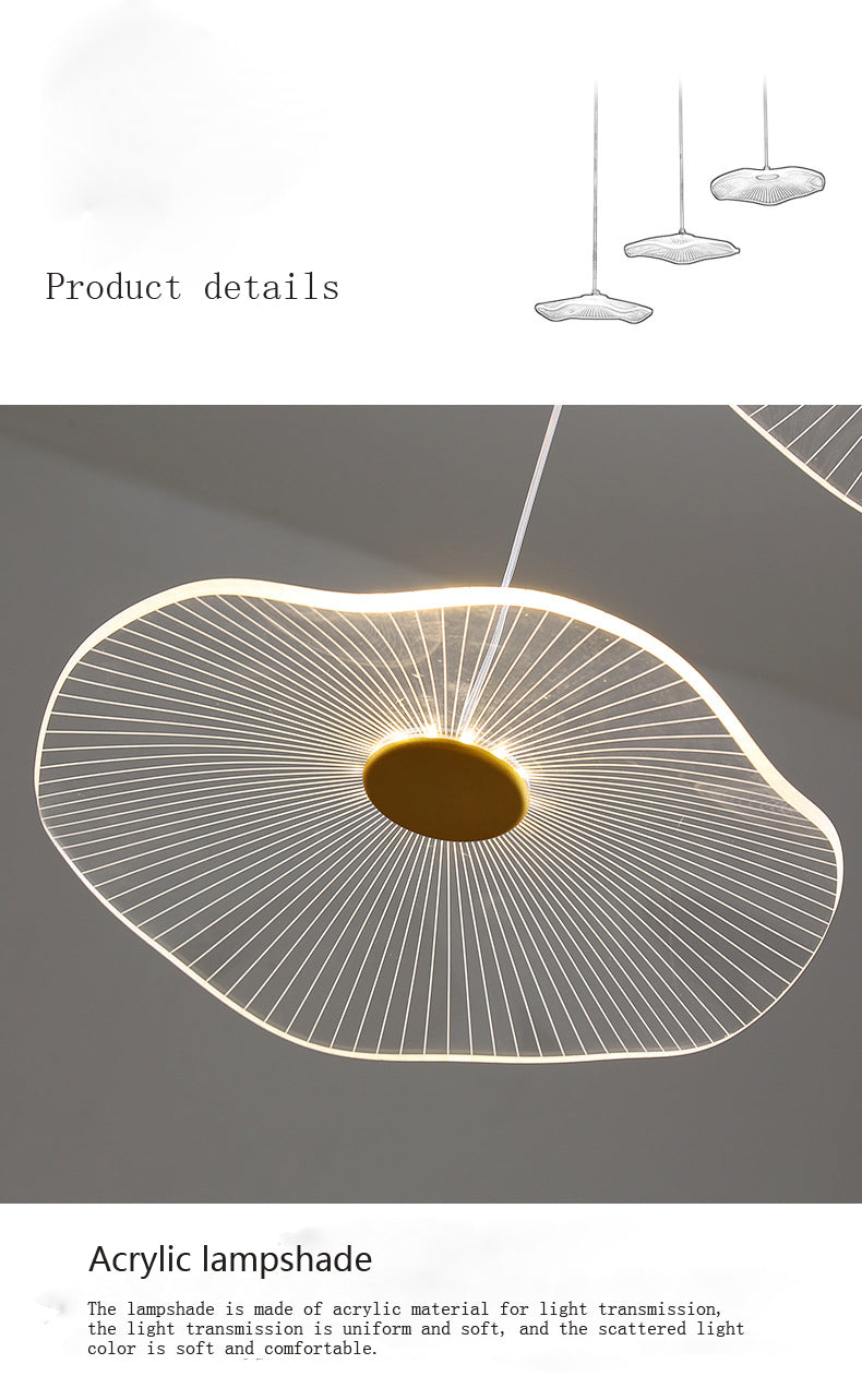 Pendant Light Bubble LED Lotus Leaf LED Lights Acrylic Hanginglamp