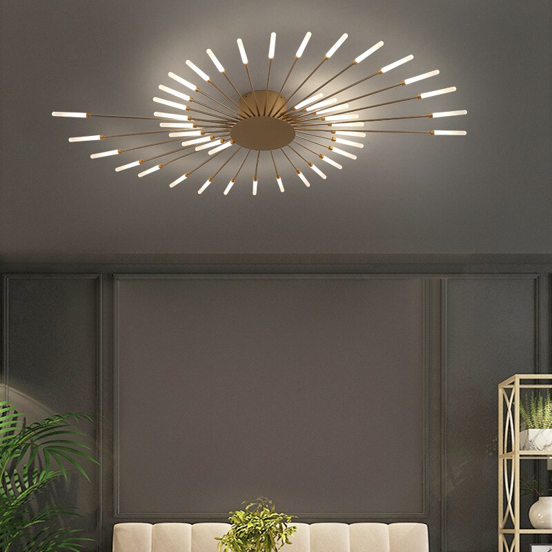 Ceiling Light Nordic Led Gold Fireworks Modern Lighting Fixture Ceiling Lights