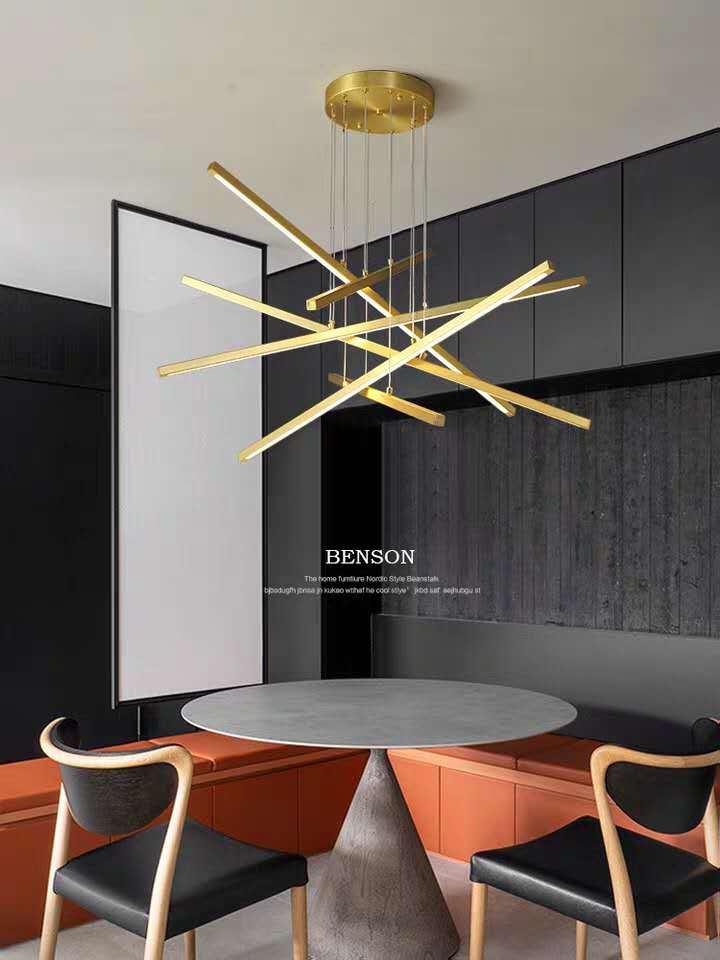 Pendant Light Black Gold Aluminum Designer Chandelier Led Pendant Lights